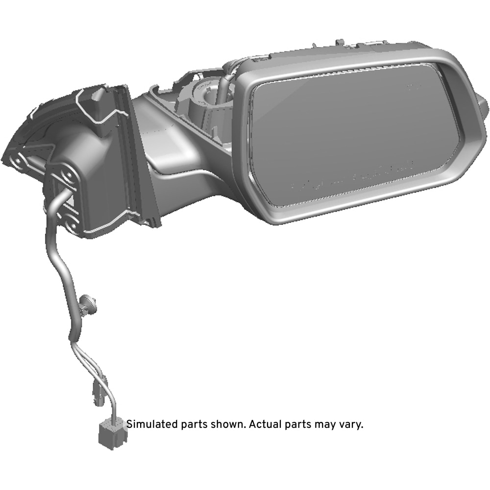 GM Genuine Parts Passenger Side Door Mirror without Cover