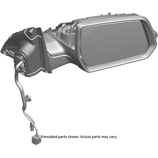GM Genuine Parts Passenger Side Door Mirror without Cover