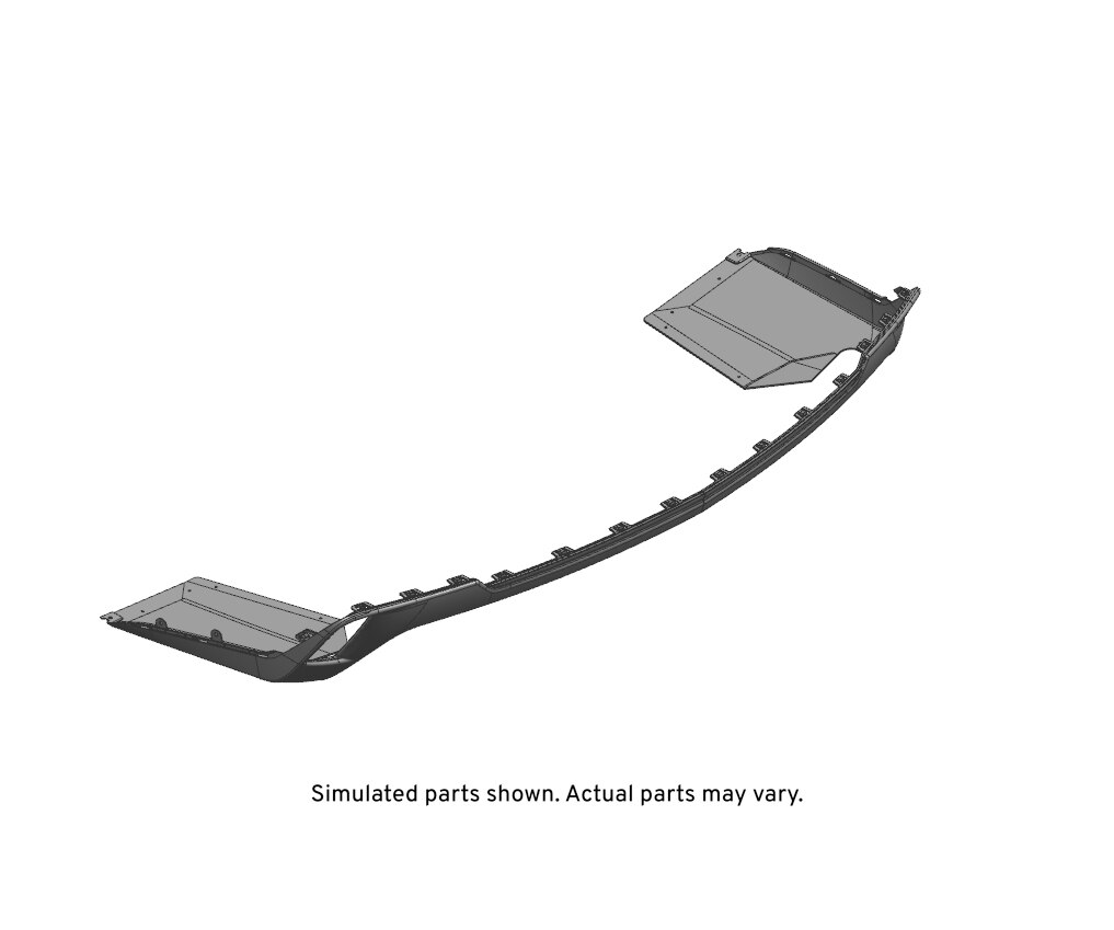GM Genuine Parts Black Rear Bumper Lower Fascia