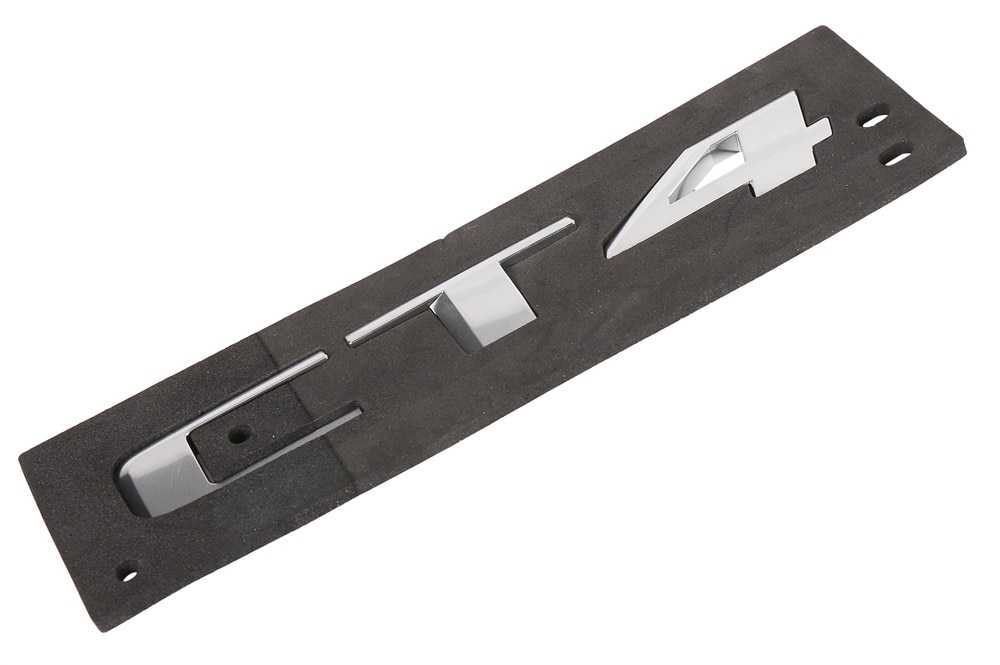 GM Genuine Parts Galvano Silver Rear Compartment Lid Vehicle Name Plate