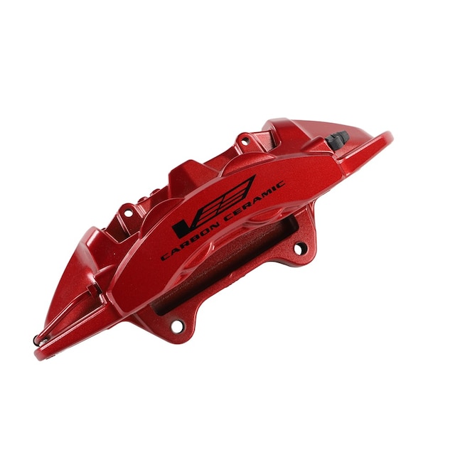GM Genuine Parts Edge Red Rear Passenger Side Brake Caliper without Pads and Bracket