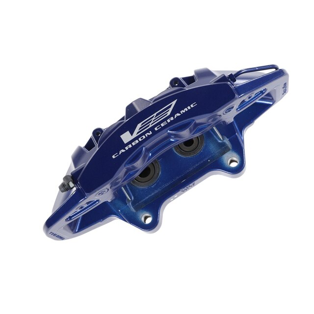 GM Genuine Parts Caliper Royal Blue Rear Driver Side Brake Caliper without Pads and Bracket