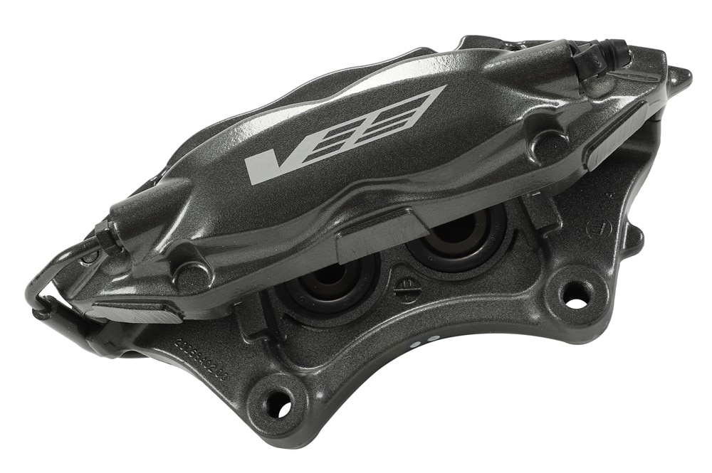 GM Genuine Parts Harbor Gray Metallic Rear Passenger Side Brake Caliper without Pads and Bracket