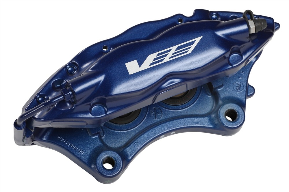 GM Genuine Parts Caliper Royal Blue Rear Passenger Side Brake Caliper without Pads and Bracket