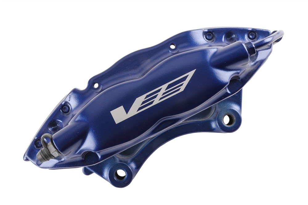 GM Genuine Parts Caliper Royal Blue Rear Driver Side Brake Caliper without Pads and Bracket