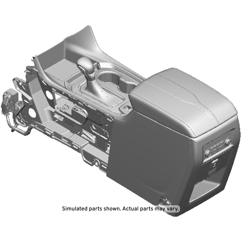 GM Genuine Parts Galvanized Front Floor Console