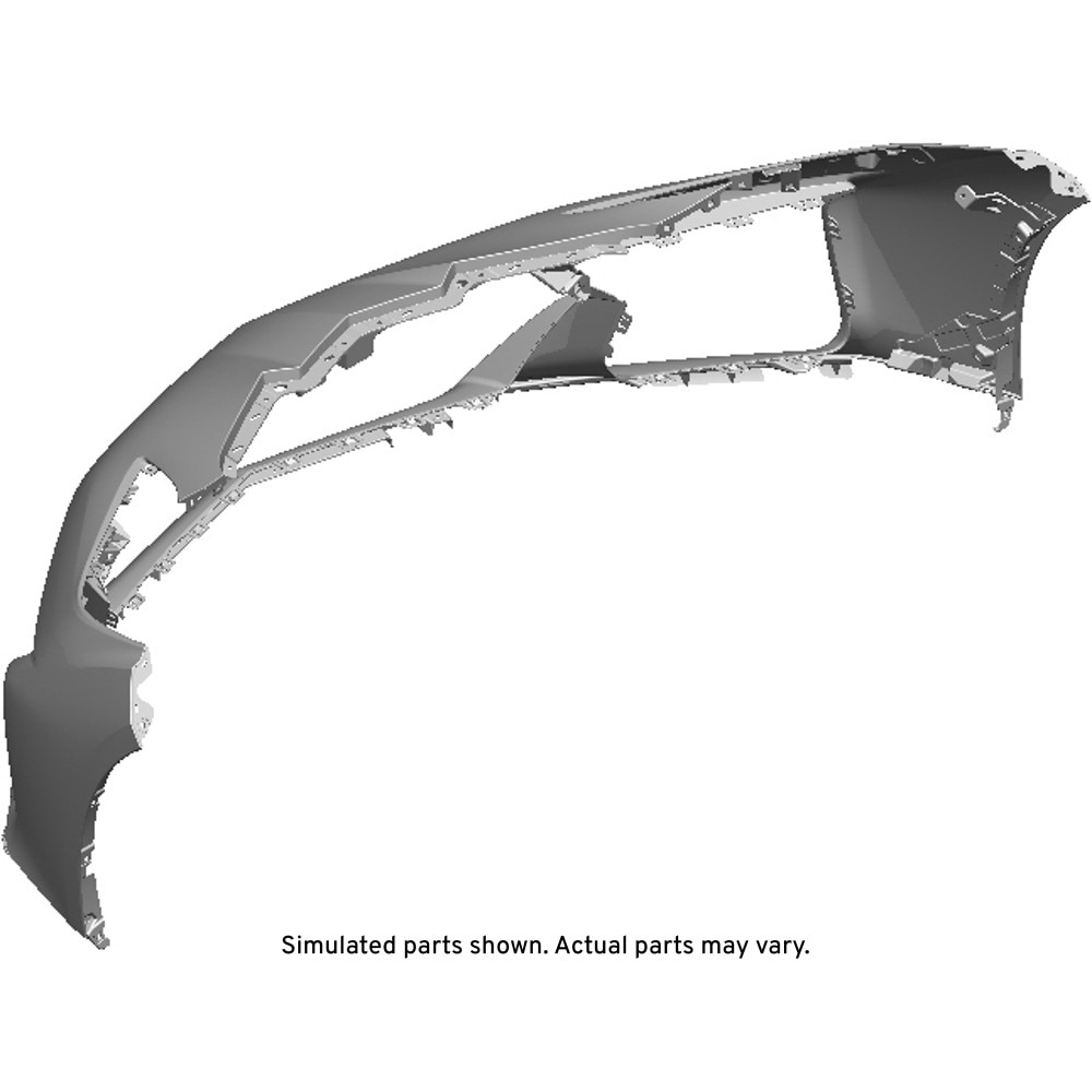 GM Genuine Parts Generic Gray Front Bumper Fascia