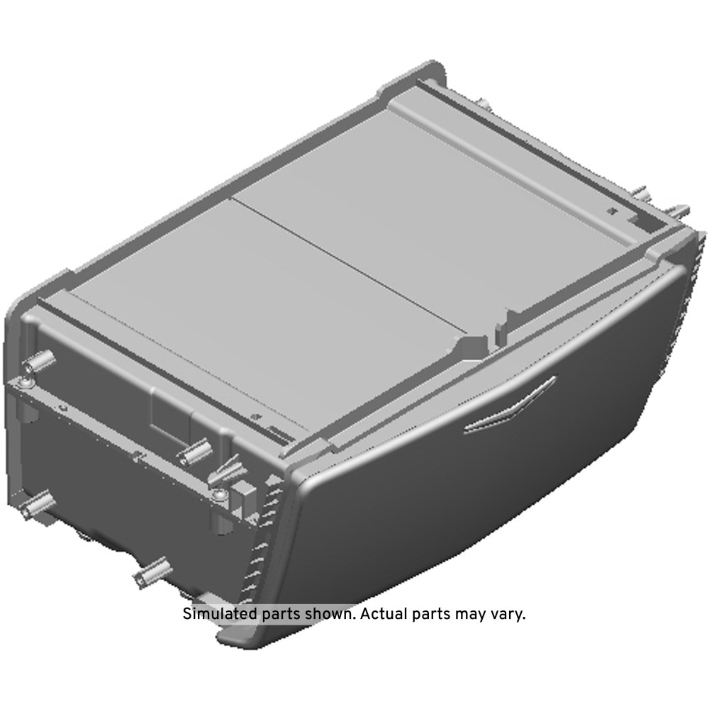 GM Genuine Parts Black Front Floor Console Front Compartment