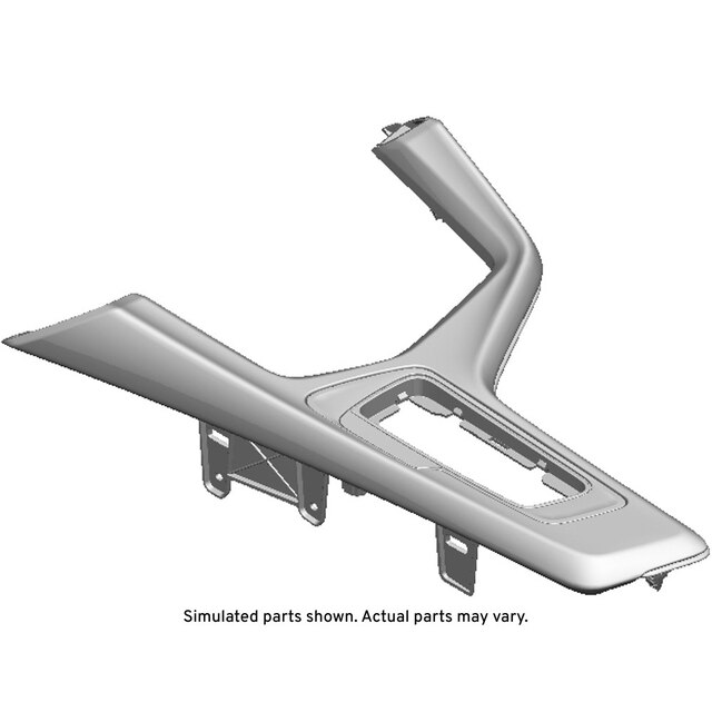 GM Genuine Parts Black Front Floor Console Trim Plate