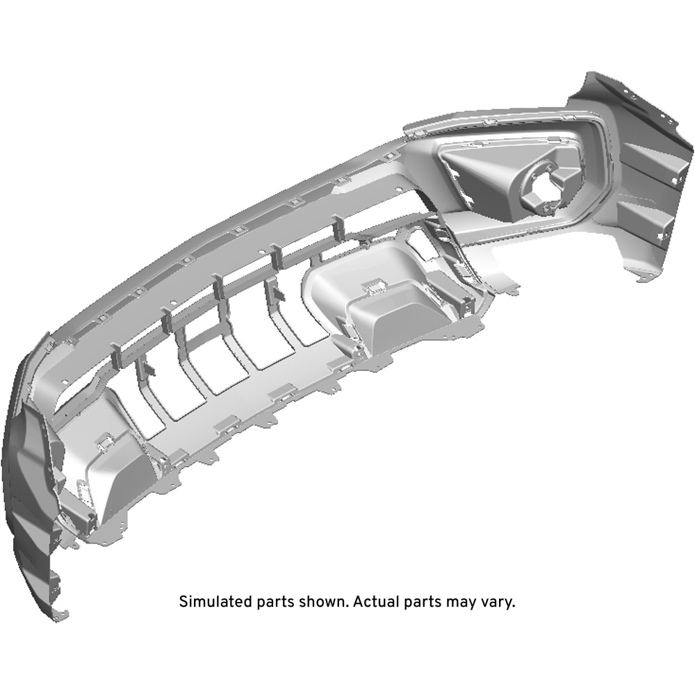 GM Genuine Parts Black Front Bumper Lower Fascia
