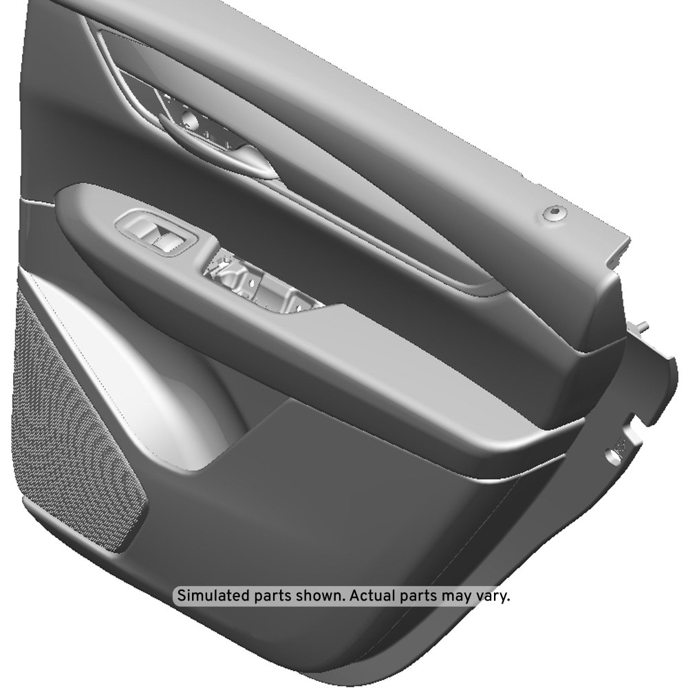 GM Genuine Parts Black Rear Passenger Side Door Trim