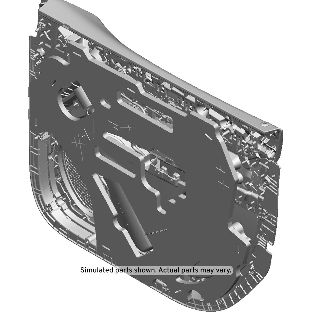 GM Genuine Parts Black Front Driver Side Door Trim