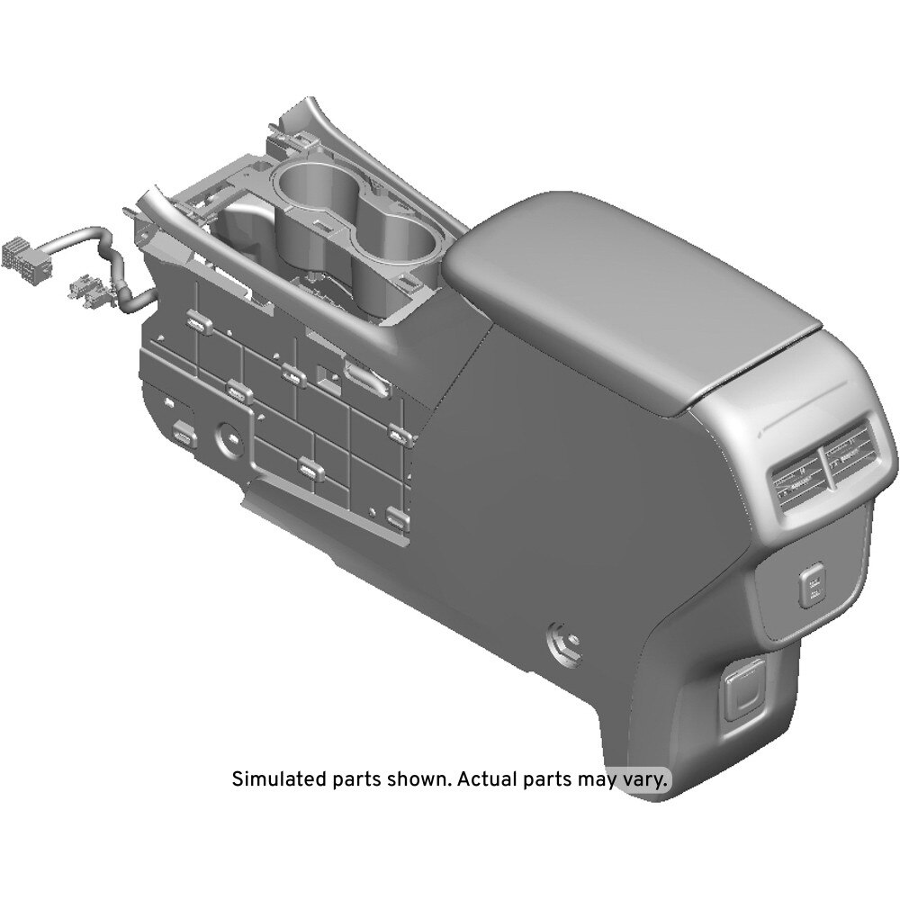 GM Genuine Parts Black Front Floor Console