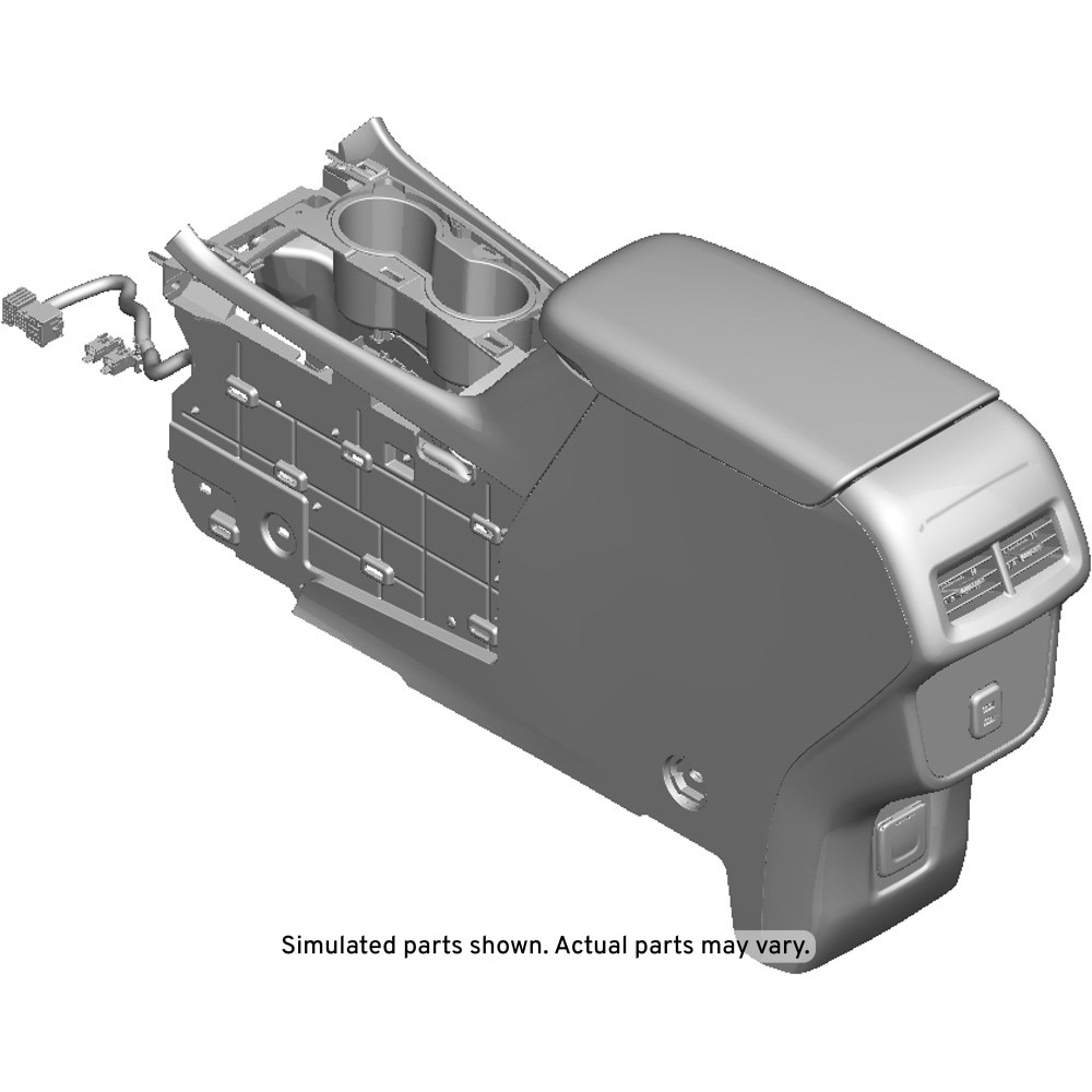 GM Genuine Parts Jet Black Front Floor Console