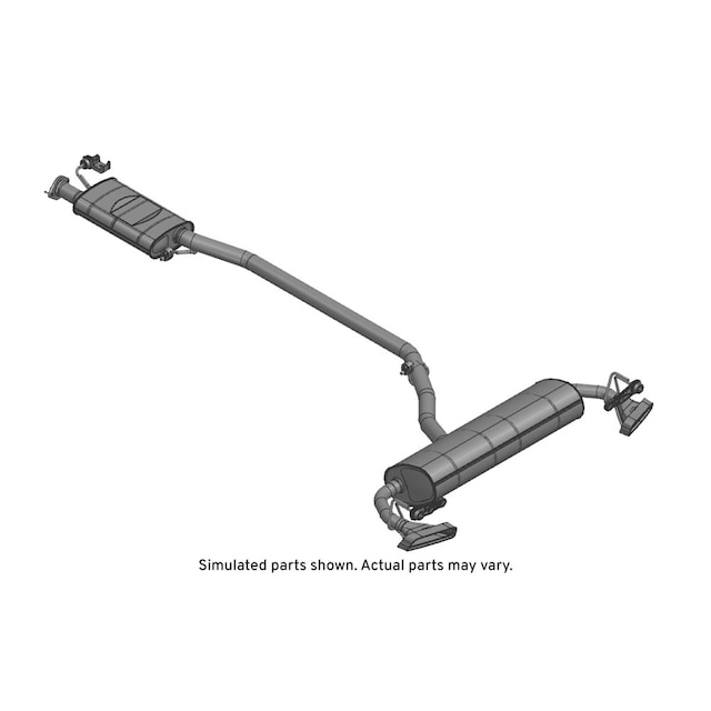 GM Genuine Parts Exhaust Muffler with Exhaust Pipe