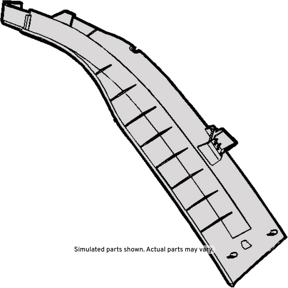 GM Genuine Parts Black Liftgate Upper Driver Side Trim Finish Panel
