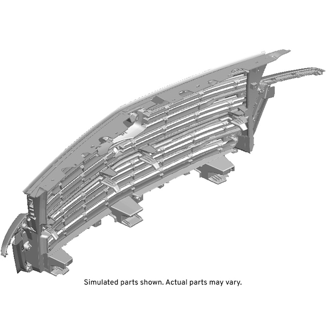 GM Genuine Parts Galvano Silver Front Upper Grille