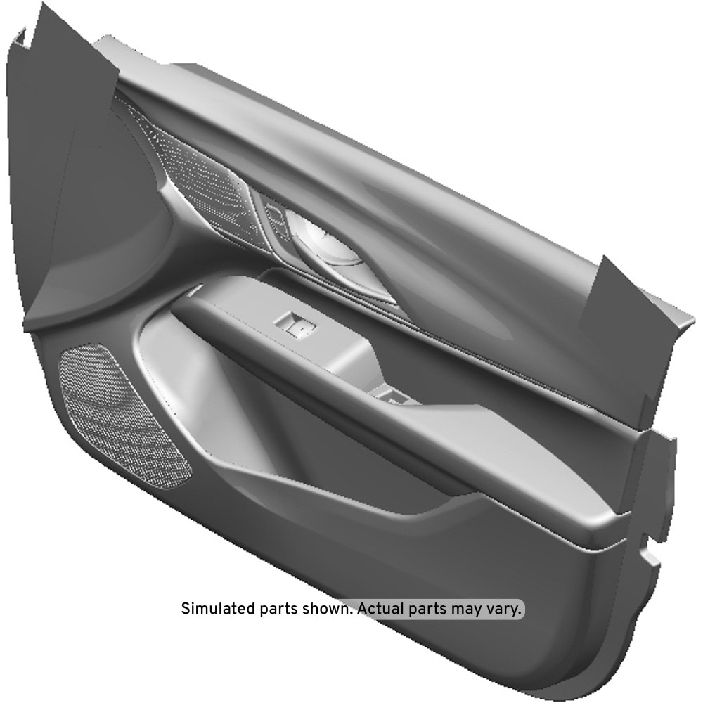 GM Genuine Parts Black Front Passenger Side Door Trim