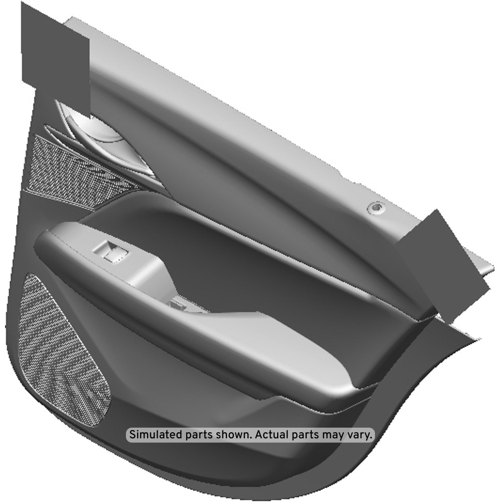 GM Genuine Parts Black Rear Passenger Side Door Trim