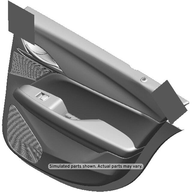 GM Genuine Parts Black Rear Passenger Side Door Trim