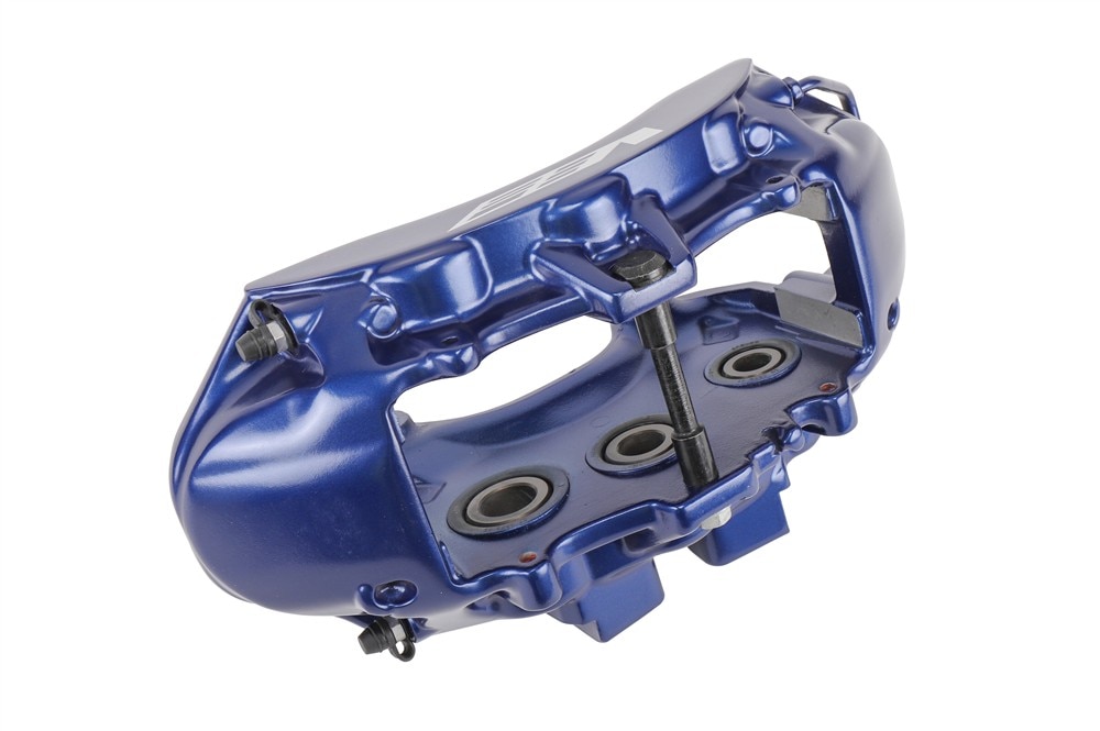 GM Genuine Parts Caliper Royal Blue Front Passenger Side Brake Caliper without Pads and Bracket
