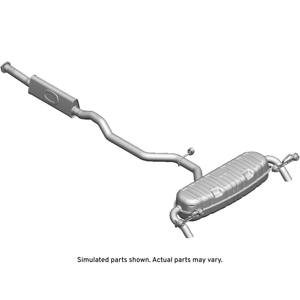 GM Genuine Parts Exhaust Muffler with Exhaust Pipe