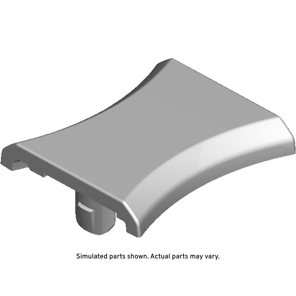 GM Genuine Parts Galvano Silver Front Floor Console Cup Holder Opening Trim Plate