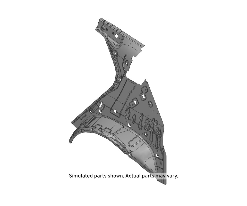 GM Genuine Parts Driver Side Quarter Inner and Rear Wheelhouse Panel