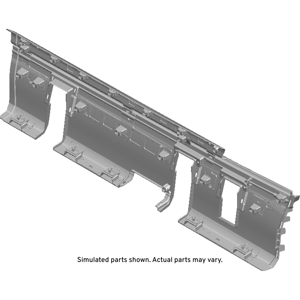GM Genuine Parts Black Passenger Side Rocker Panel Rear Molding