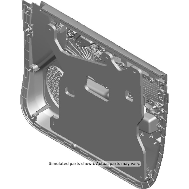 GM Genuine Parts Jet Black Front Driver Side Door Trim