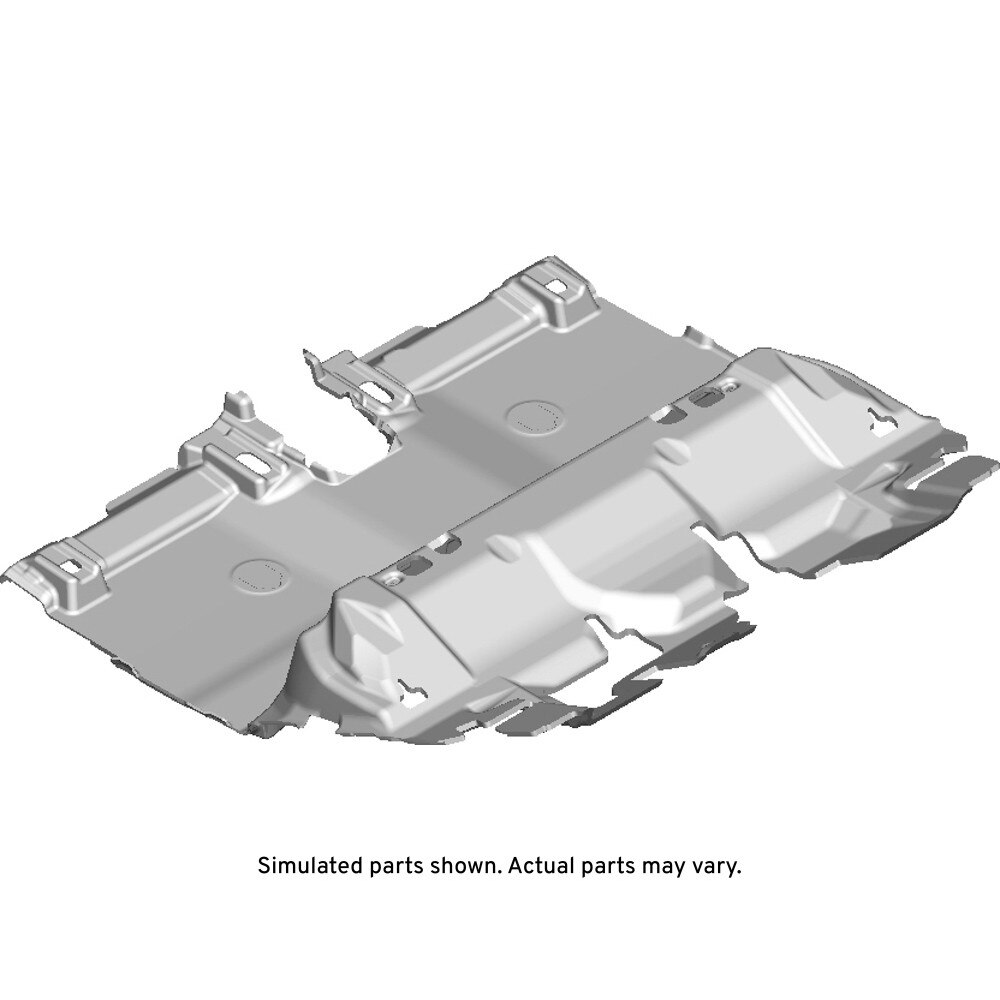 GM Genuine Parts Backen Black Rear Floor Panel Carpet