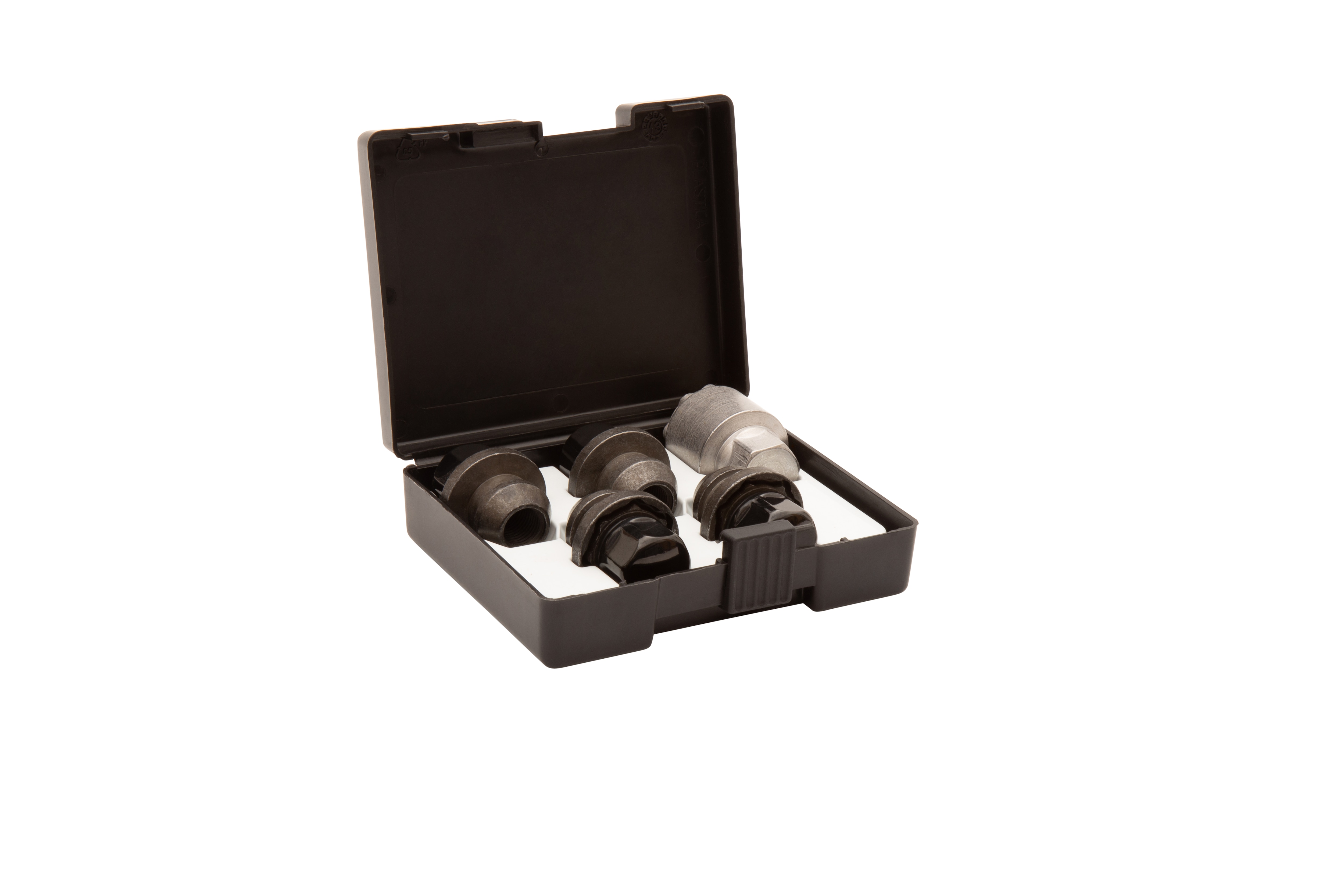 Thatcham Wheel Lock Kit in Black (with One Key and Four Wheel Locks)