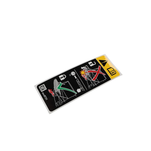 GM Genuine Parts Pickup Box Auxiliary Tailgate and Trailer Hitch Warning Label