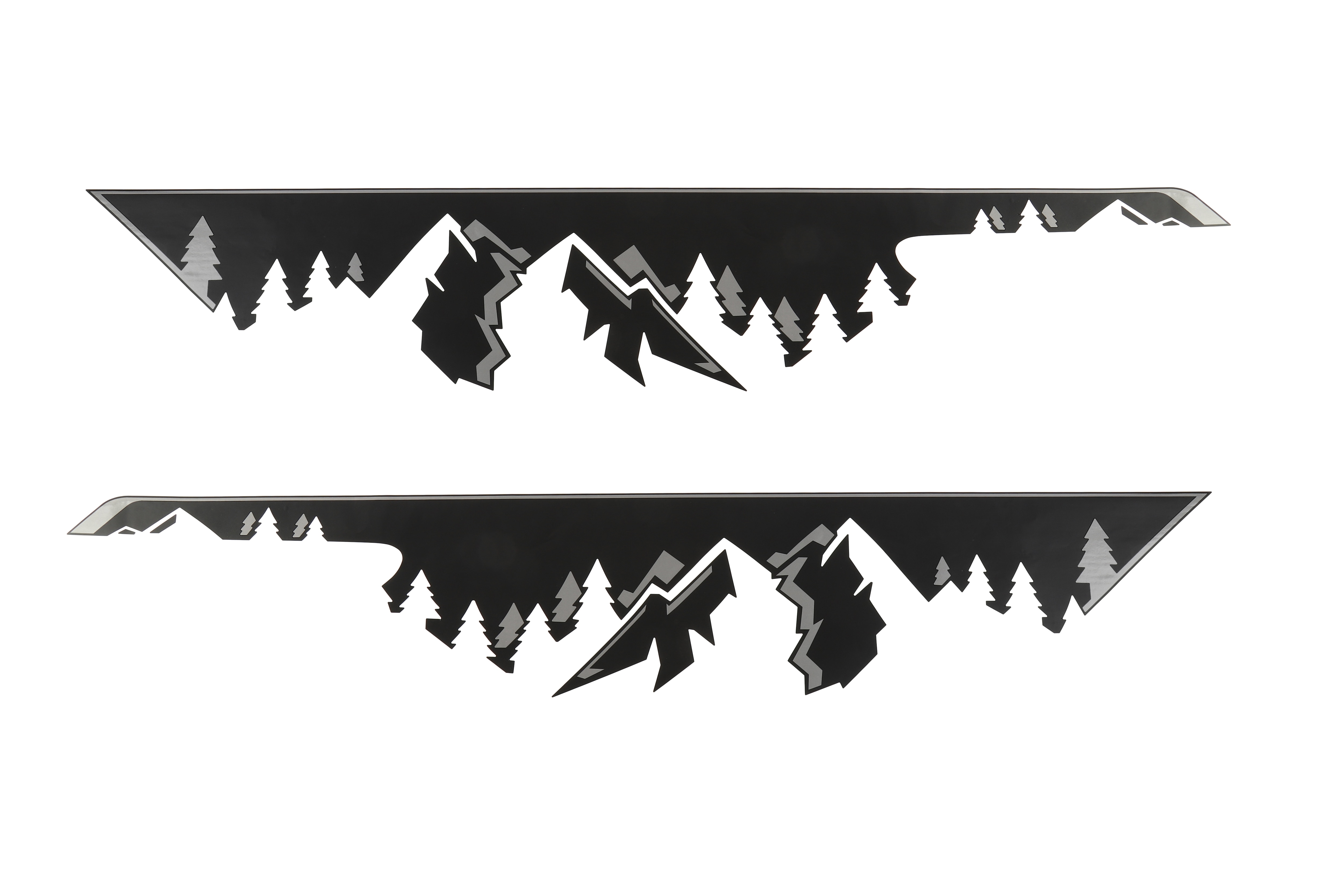 Bodyside Decal Package in Black with Gray Accents