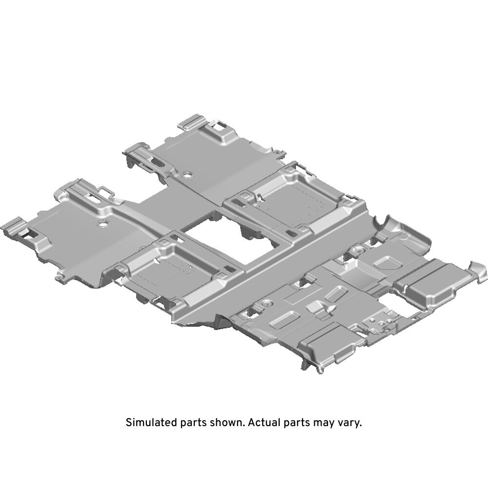 GM Genuine Parts Backen Black Rear Floor Panel Carpet