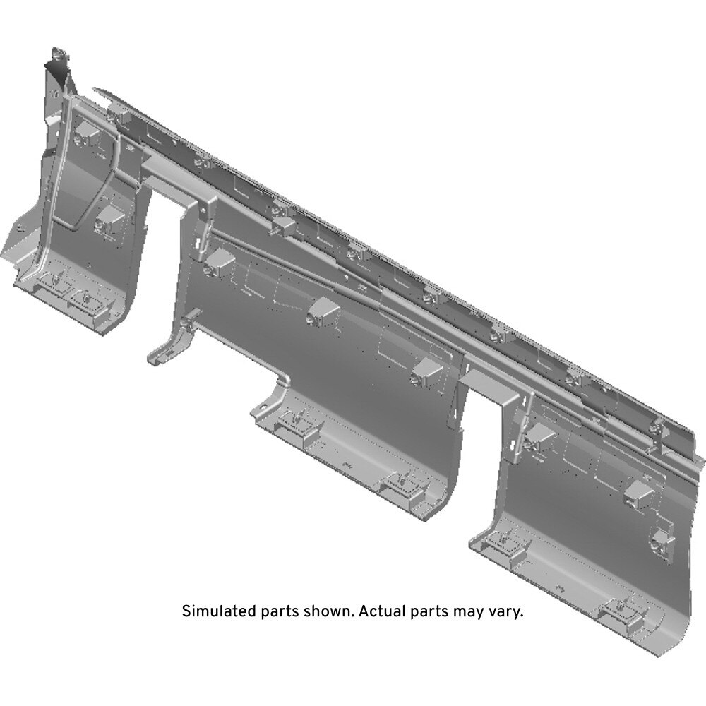 GM Genuine Parts Black Passenger Side Rocker Panel Front Molding