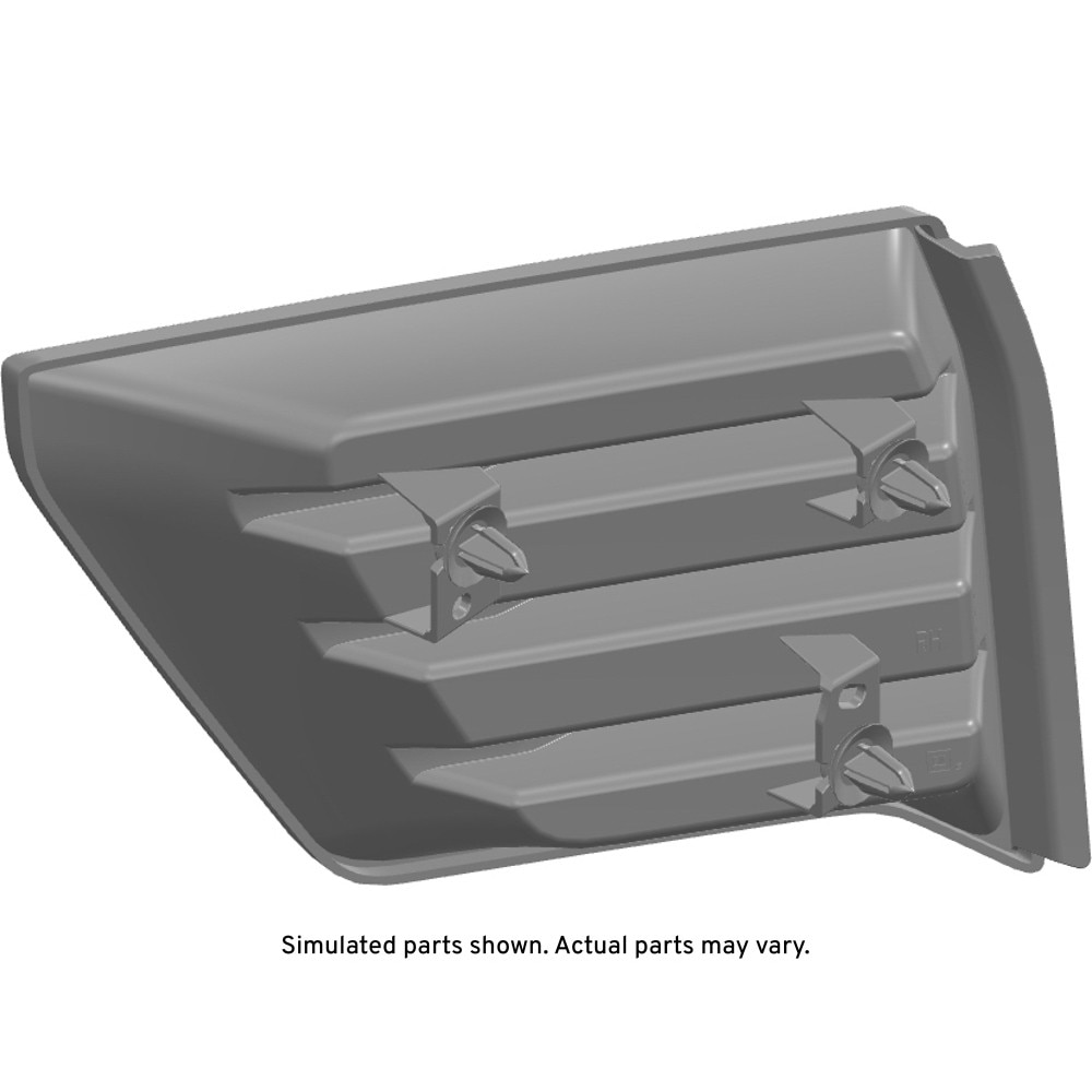 GM Genuine Parts Black Front Passengers Side Outer Grille