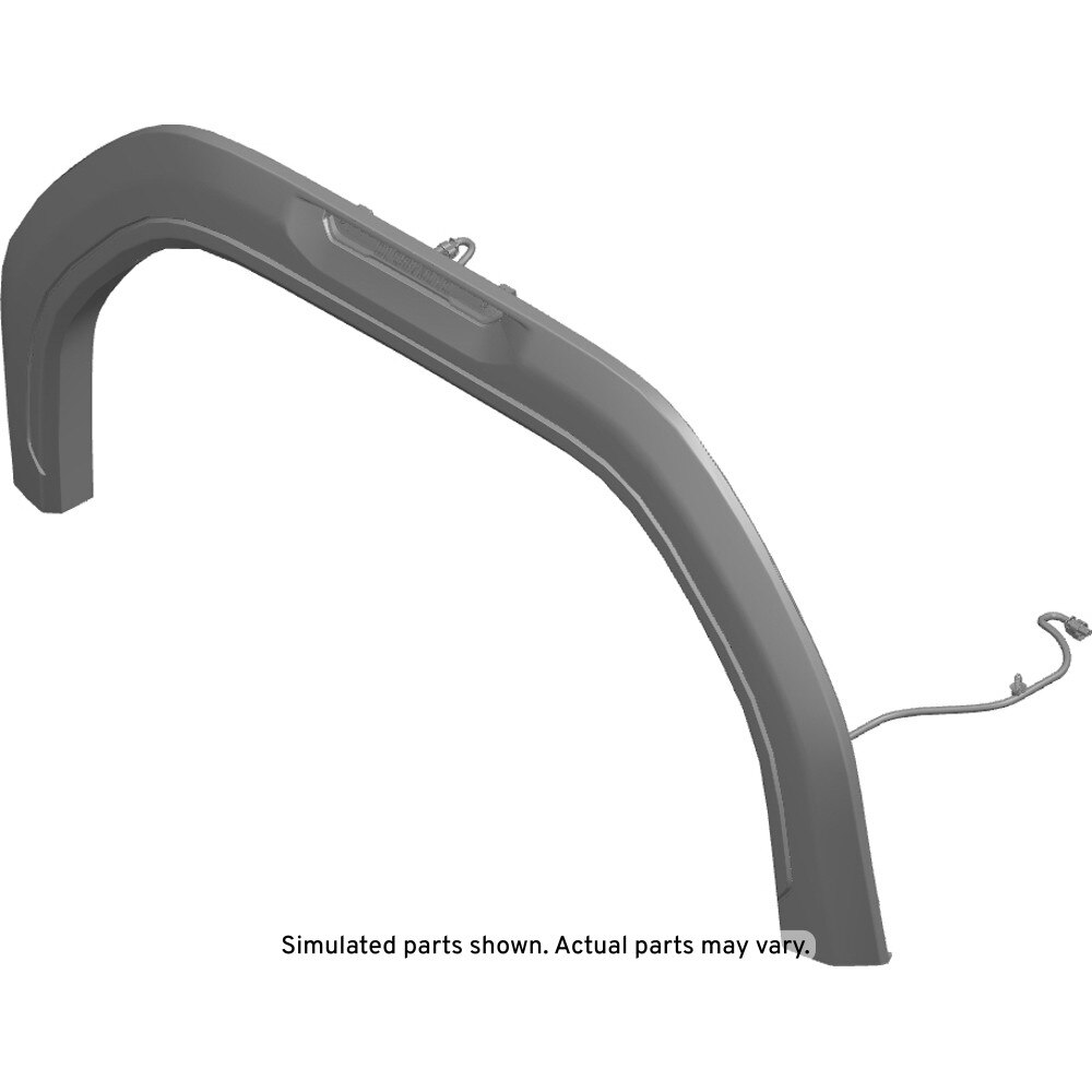 GM Genuine Parts Black Rear Driver Side Wheel Opening Molding