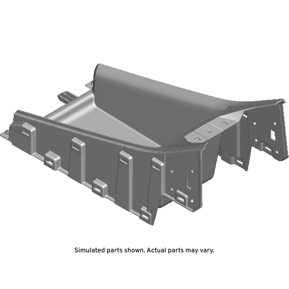 GM Genuine Parts Backen Black Rear Floor Console Stowage Tray