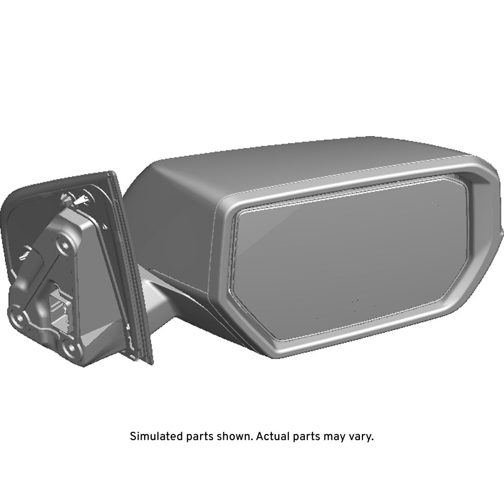 GM Genuine Parts Black Passenger Side Door Mirror