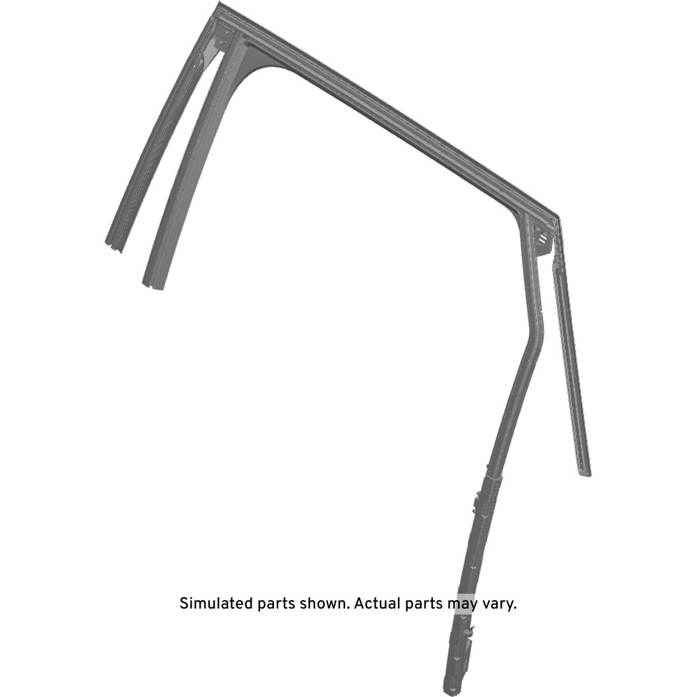 GM Genuine Parts Rear Driver Side Door Window Weatherstrip
