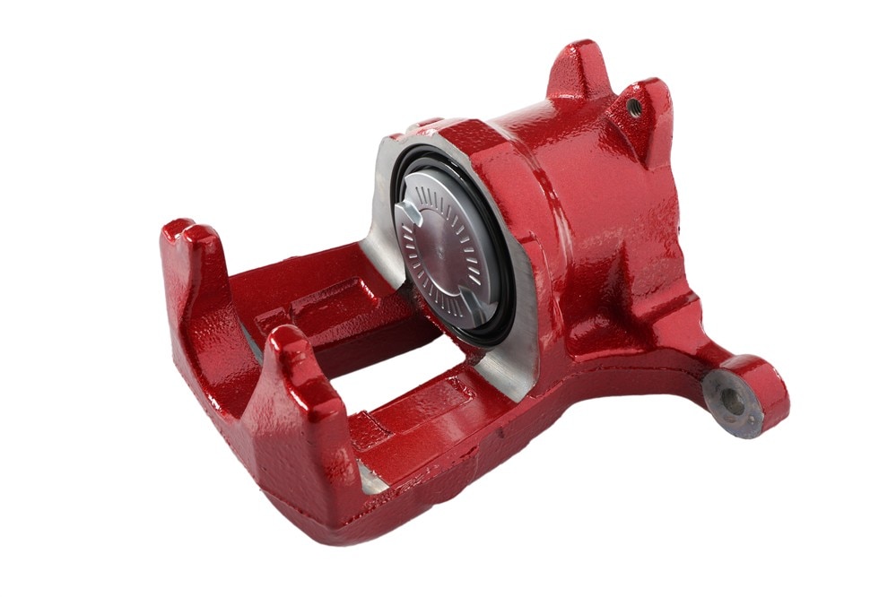 GM Genuine Parts Edge Red Metallic Rear Passenger Side Brake Caliper without Brake Pads and Bracket