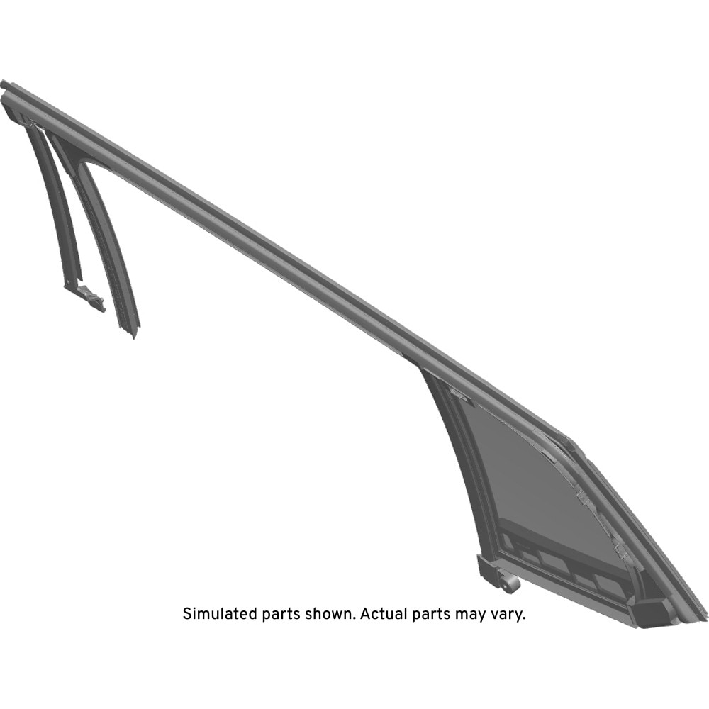 GM Genuine Parts Rear Passenger Side Door Window Weatherstrip