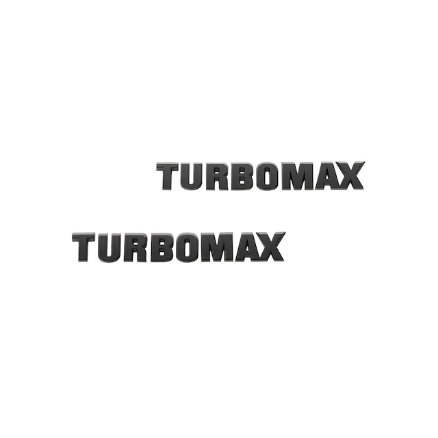 Turbomax Emblems in Black