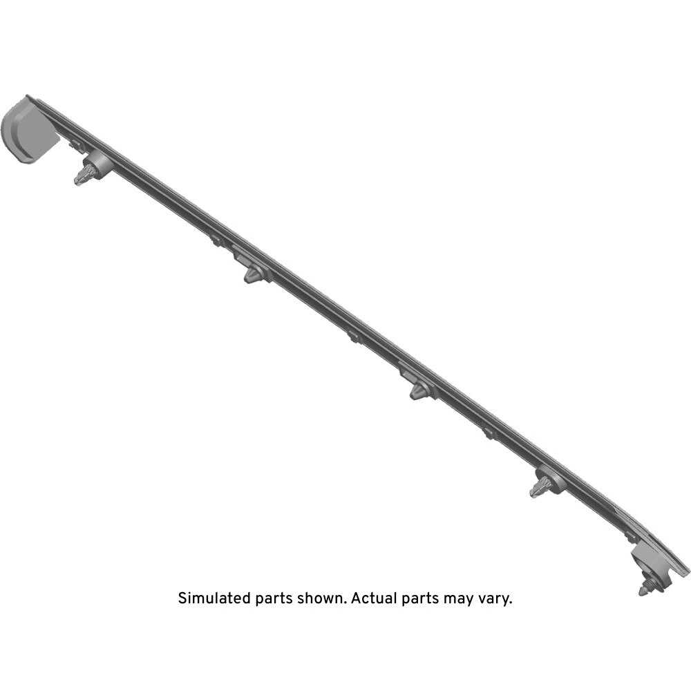 GM Genuine Parts Anodized Galvano Passenger Side Body Lower Pillar Molding