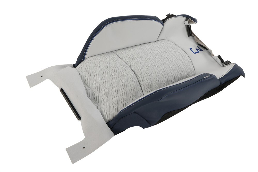 GM Genuine Parts Sky Cool Gray Front Passengers Side Seat Back Cover