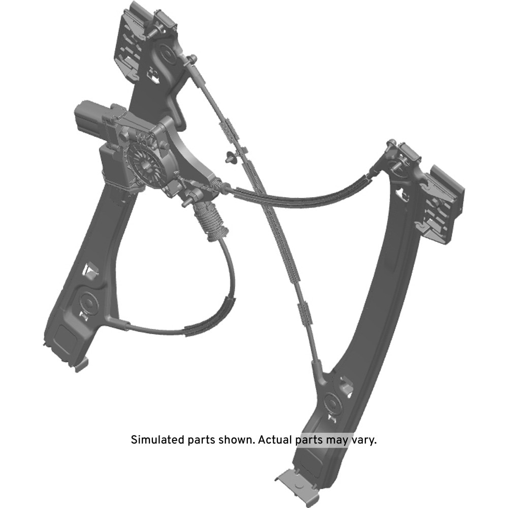 GM Genuine Parts Front Passengers Side Door Window Regulator