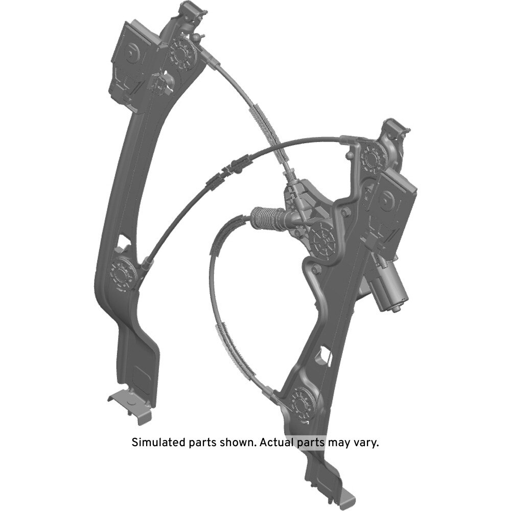 GM Genuine Parts Rear Drivers Side Door Window Regulator