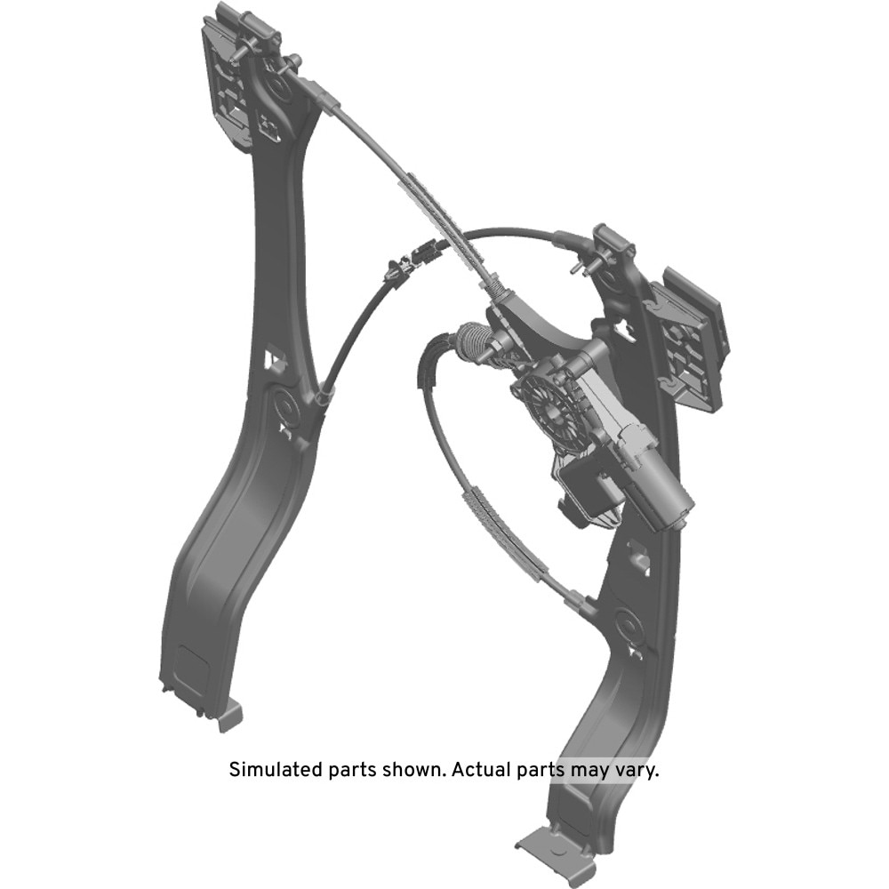 GM Genuine Parts Rear Passengers Side Door Window Regulator