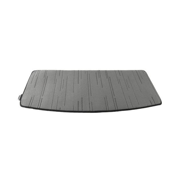 Premium Carpeted Cargo Area Mat in Cinder Grey with Cadillac Script
